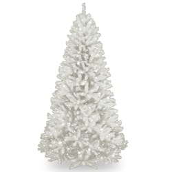 National Tree Company 7-1/2 ft. Full Incandescent 600 ct North Valley White Spruce Christmas Tree