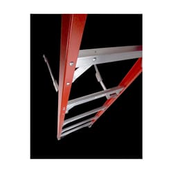 Werner 7 ft. H Fiberglass Step Ladder Type IAA 375 lb. capacity