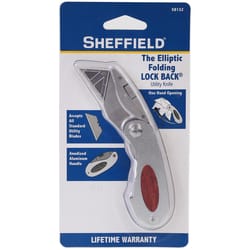 Sheffield 6 in. Folding Utility Knife Silver 1 pc