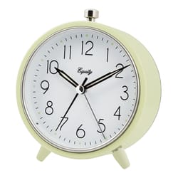 La Crosse Technology Equity 4.25 in. White Alarm Clock Analog Battery Operated