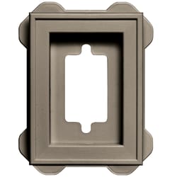 Builders Edge 6 in. H X 1 in. L Prefinished Clay Vinyl Mini Mounting Block