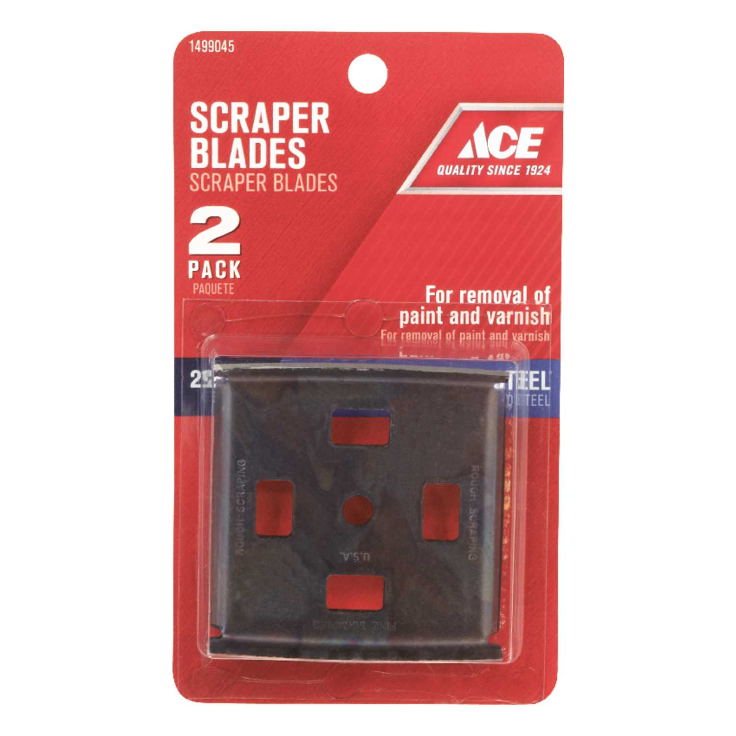 Ace 21/2 in. W Tempered Steel 4Edge Scraper Blade Ace Hardware