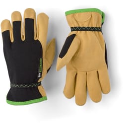 Hestra JOB Kobolt Child's Indoor/Outdoor Kid Tuff Gloves Black/Yellow S/M 1 pair