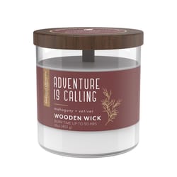 Candle-Lite Essential Elements White Mahogany/Veviter Scent Candle 16 oz