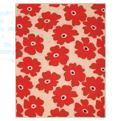 Mu Kitchen Mu Towel Red Microfiber Poppies Dish Towel 1 pk