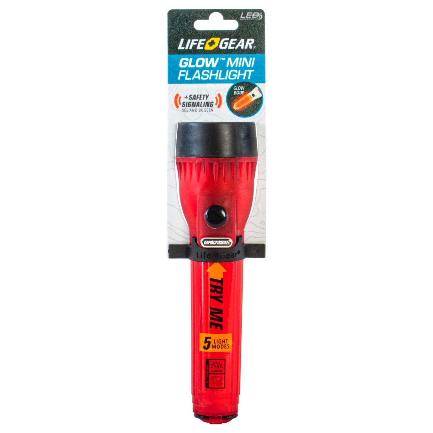 Life+Gear Glow lm Red LED Flashlight LR44 Battery Ace Hardware