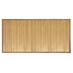 iDesign 24 in. W X 48 in. L Natural Bamboo Runner Rug
