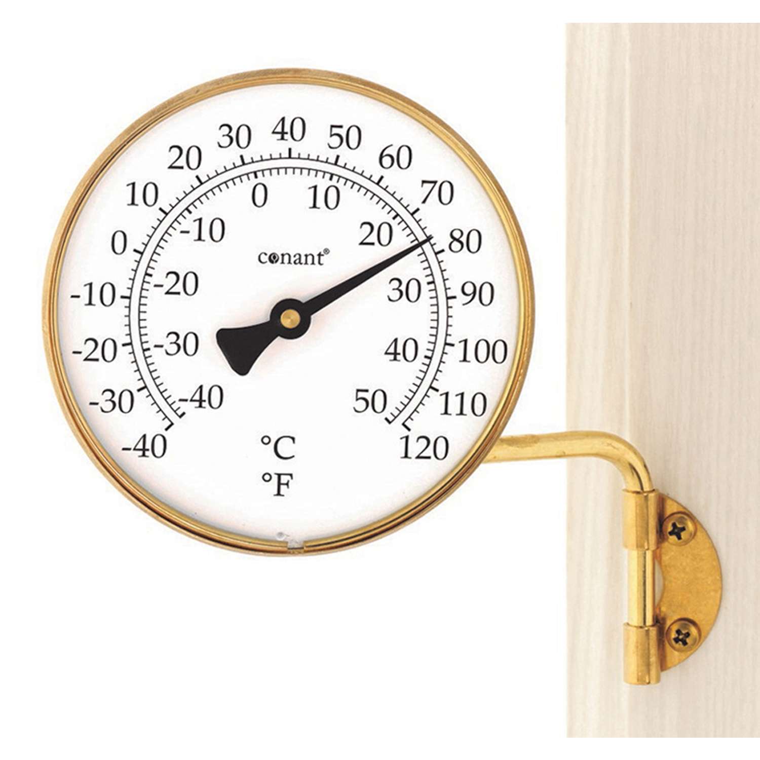 Conant Thermometer Brass White Ace Hardware
