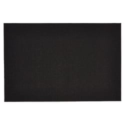 Chilewich 18 in. W X 28 in. L Black Solid Vinyl Door Mat