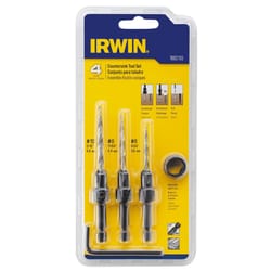 Irwin #6, #8 and #10 High Speed Steel Countersink Set 4 pc