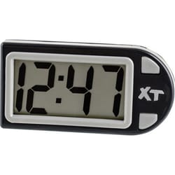 Custom Accessories Black/Gray Digital Clock For Fit Most Vehicles 1 pk