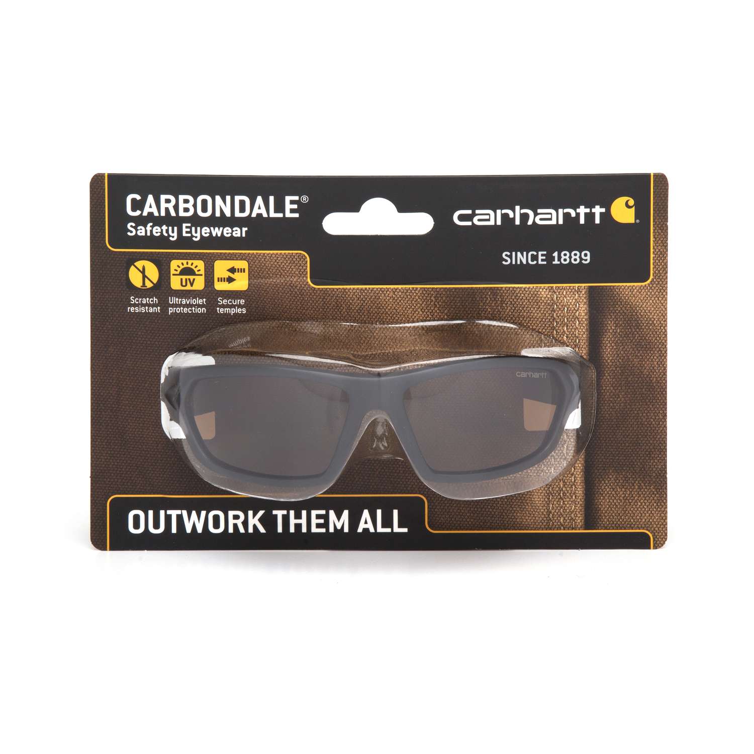 Carhartt Carbondale AntiFog Safety Glasses Bronze Black 1