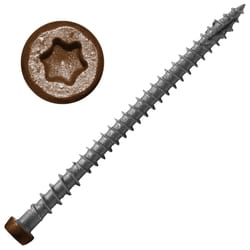 Screw Products No. 10 X 2-3/4 in. L Walnut Star Flat Head Deck Screws 350 pc