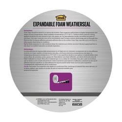 M-D Building Products Platinum Black Foam Weatherseal For Multi-Purpose 8 ft. L X 1.5 in.