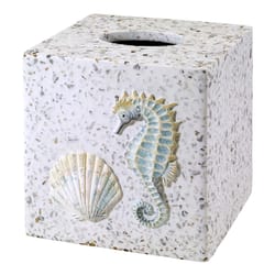 Avanti Linens Coastal Terrazzo Multicolored Plastic Tissue Cover