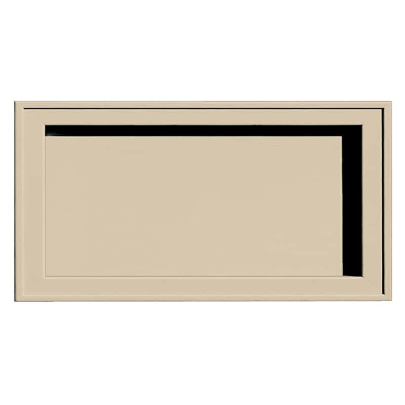 Builders Edge 14 in. H X 1 in. L Prefinished Almond Vinyl Mounting ...