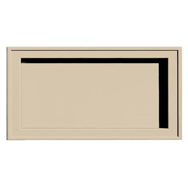 Builders Edge 14 in. H X 1 in. L Prefinished Almond Vinyl Mounting