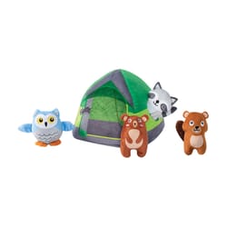 Pet Shop by Fringe Studio Assorted Plush Happy Campers Dog Toy 1 pk