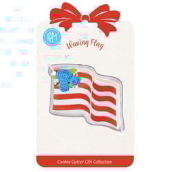 R&M International Corp International Corp 3 in. L Waving Flag Cookie Cutter Silver 1 pc