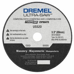 Meule diamantée Ultra-Saw Dremel, 50 grès, 1 par paquet, 4 po dia