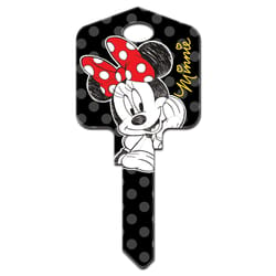 Hillman Disney Minnie Mouse House Key Blank 66/97 KW1/KW10 Single For Kwikset and Titan Locks