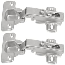 Laurey 2 in. W X 5 in. L Chrome Steel Cabinet Hinge 2 pk