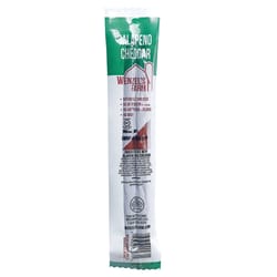 Wenzel's Farm Jalapeno Cheddar Beef Stick 2 oz Pouch