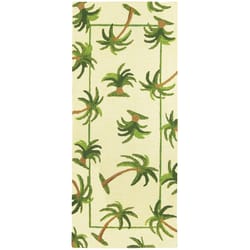 Homefires 26 in. W X 60 in. L Multi-Color Hanalei Palm Polypropylene Runner Rug