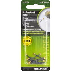 HILLMAN Steel-Plated Classic Picture Hanging Nails 20 lb 10 pk