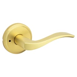 Kwikset Sedona Transitional Satin Brass Privacy Lever Right or Left Handed