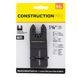 Construction Pro 1-3/8 in. W Oscillating Accessory 5 pc