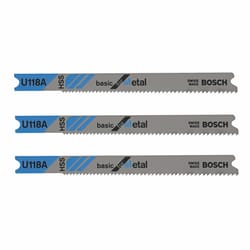 Bosch 3-1/8 in. High Carbon Steel U-Shank Wavy set and milled Jig Saw Blade 24 TPI 3 pk