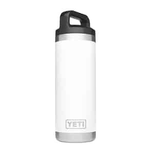 YETI  Rambler  white  Stainless Steel  Insulated Bottle  BPA Free 18 oz. 