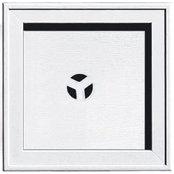 Builders Edge 7-3/4 in. H X 7.75 in. W X 1 in. L Prefinished White Vinyl Mounting Block