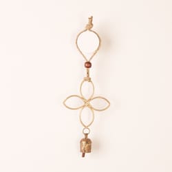 Matr Boomie Copper Vein Iron 7 in. Quatrefoil Bell Chimes