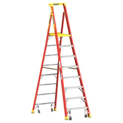 Werner 8 ft. H Fiberglass Podium Platform Ladder Type IA 300 lb. capacity