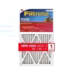 Filtrete 20 in. W X 30 in. H X 1 in. D 1000 MPR Pleated Allergen Air Filter 1 pk