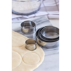 Fox Run Silver Stainless Steel Circle Cookie Cutters