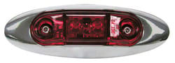 Peterson Piranha Red Oval Clearance/Side Marker Light Kit