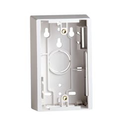 Leviton Rectangle Plastic 1 gang Surface Mount Box White