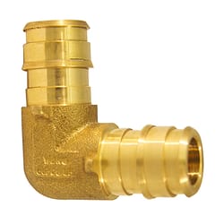 Apollo PEX-A 1/2 in. Barb X 1/2 in. D Barb Brass 90 Degree Elbow