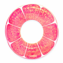 CocoNut Float Pink Vinyl Inflatable Grapefruit Glitter Pool Float