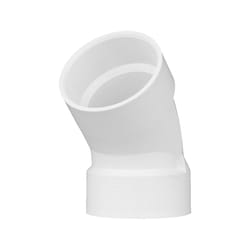 Pipe Fitting Insert Reducing Elbow, Female, Poly, 1 x 3/4-In