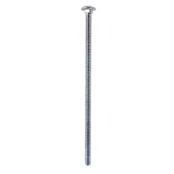 HILLMAN 1/4 in. X 6 in. L Zinc-Plated Steel Carriage Bolt 100 pk