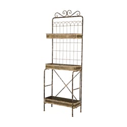 Glitzhome 68 in. H Multi-colored Metal Plant Stand