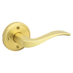 Kwikset Sedona Transitional Satin Brass Privacy Lever Right or Left Handed