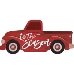 P. Graham Dunn Multicolored Truck - Tis The Season Sign 2.5 in.