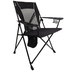 Kijaro Dual Lock 1-Position Black Camping Folding Chair