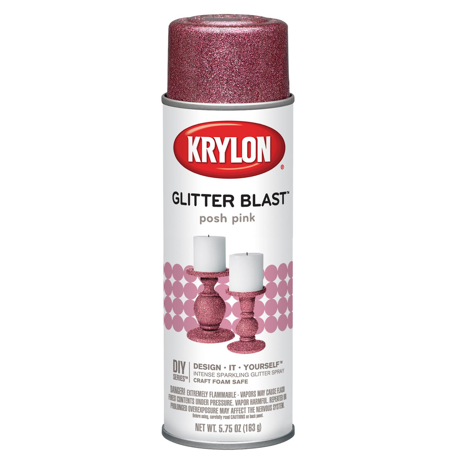 UPC 724504038122 product image for Krylon Glitter Blast  Spray Paint in Posh Pink (K03812000)-6 Pack | upcitemdb.com