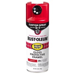 Rust-Oleum Stops Rust Custom Spray 5-in-1 Gloss Sunrise Red Spray Paint 12 oz